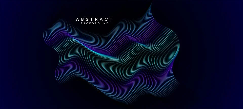 Modern Gradient With Glowing Lines Shiny Geometric Shape and Diagonal Background Stock Illustration