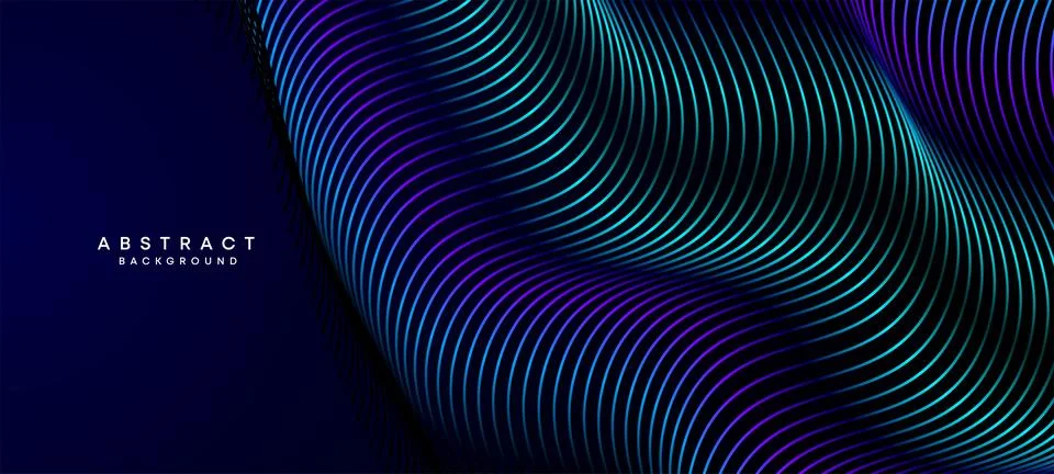Modern Gradient With Glowing Lines Shiny Geometric Shape and Diagonal Background Stock Illustration