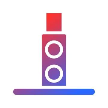 Modern Gradient Icon Design, Abstract Geometric Illustrazione stock