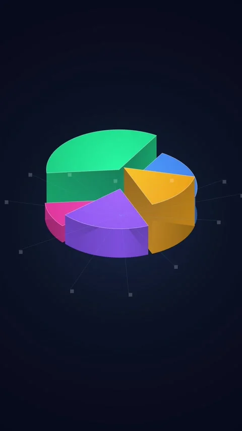 Modern gradient layers forming an abstract scientific data visualization st.. Video stock 344937158