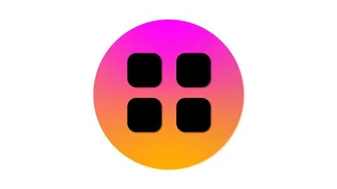 Modern Gradient Logo with Squares icon Stock Illustration