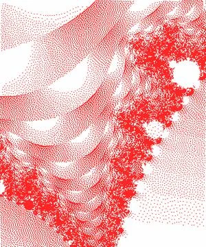 Modern gradient monochrome dot illustration. pixel art Stock Illustration