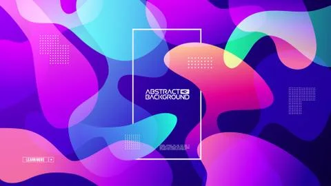 Modern gradient shape background. Colorful gradient cover design. Fluid flat Illustrazione stock
