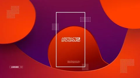 Modern gradient shape background. Colorful gradient cover design. Fluid flat Stock Illustration