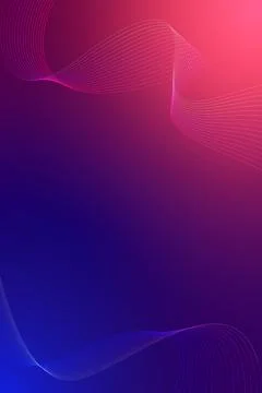 Modern Gradient Wave Background with Pink and Blue Abstract Lines Illustrazione stock