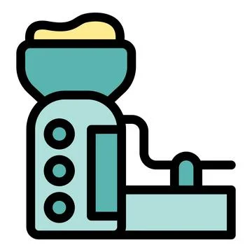 Modern grain mill processing seeds into flour with advanced technology Illustrazione stock