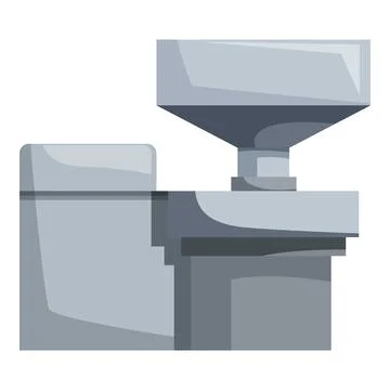 Modern grain processing machine separating grains in a food production plant Stockillustratie