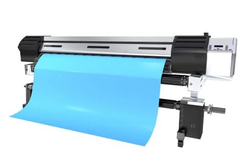 Modern grand format printer Ilustração Stock