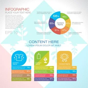 Modern graph design or infographic design template for business research da.. Stock Illustration