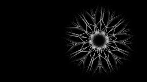 Modern graphic background of abstract flower - seamless (FULL HD) Stock Footage 80348141