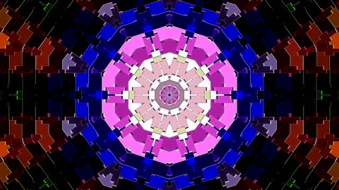 Modern graphic background with circular patterns and dynamic digital elements. Stock Footage 332579456