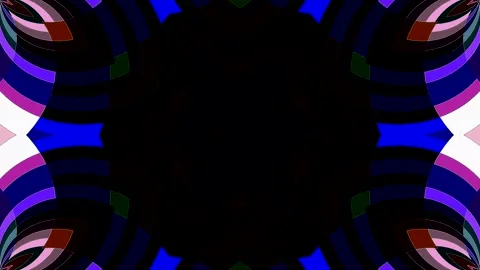Modern graphic background with circular patterns and dynamic digital elements. Stock Footage 332579476