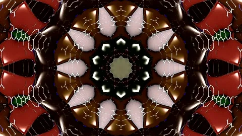 Modern graphic background with circular patterns and dynamic digital elements. Stock Footage 332579573