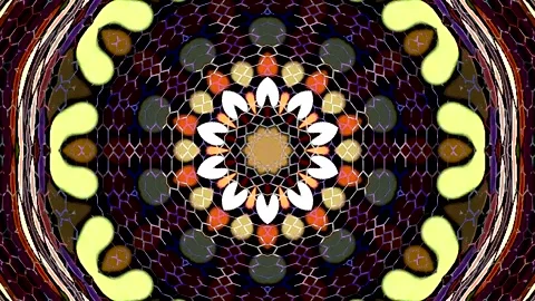 Modern graphic background with circular patterns and dynamic digital elements. Stock Footage 332631145