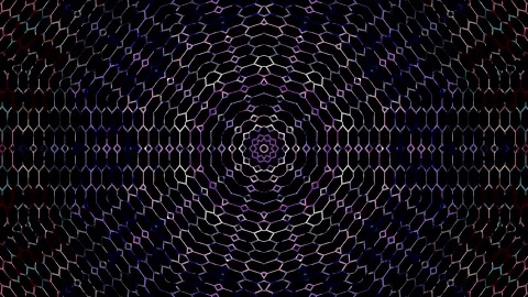 Modern graphic background with circular patterns and dynamic digital elements. Stock Footage 332631315