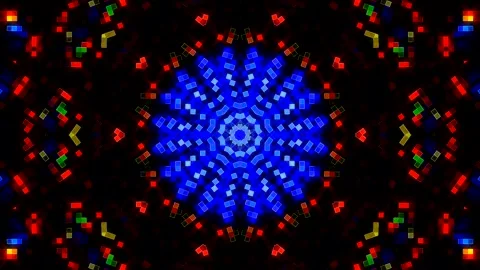 Modern graphic background with circular patterns and dynamic digital elements. Stock Footage 332680775