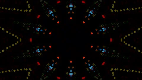 Modern graphic background with circular patterns and dynamic digital elements. Stock Footage 332680782
