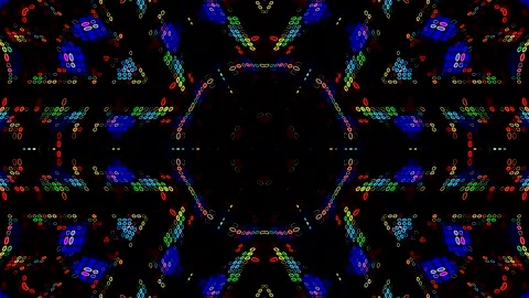 Modern graphic background with circular patterns and dynamic digital elements. Stock Footage 332680832