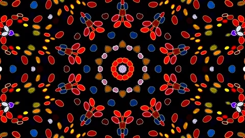 Modern graphic background with circular patterns and dynamic digital elements. Stock Footage 333320415