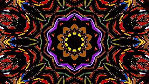 Modern graphic background with circular patterns and dynamic digital elements. Stock Footage 333320472