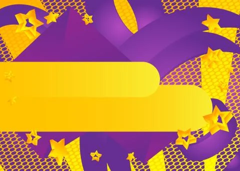 Modern graphic for message board with geometric elements, abstract yellow and 스톡 일러스트
