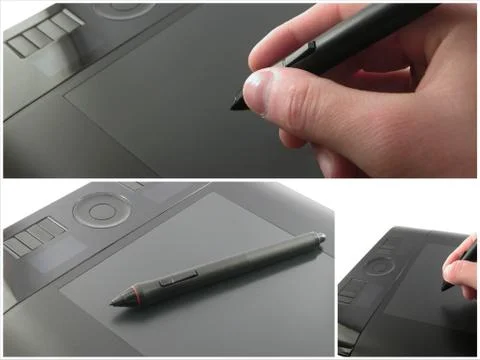 Modern graphic tablet Stock Photos