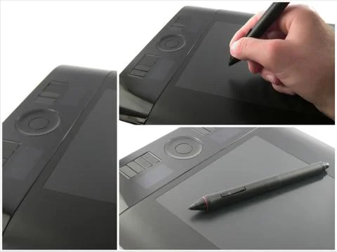 Modern graphic tablet Stock Photos