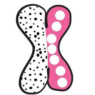 A modern graphic typography illustration featuring letter x with letter x, po Stock Illustration