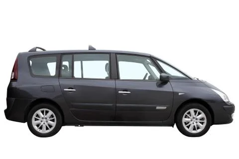 Modern gray minivan. Stock Photos