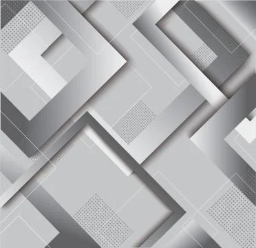 Modern gray square gradient trendy background Stock Illustration