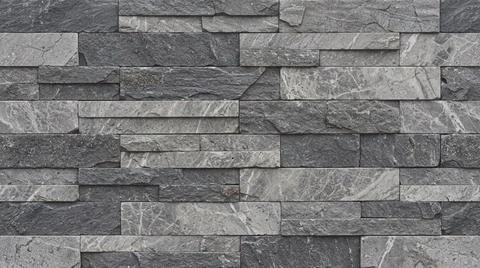Modern Gray Stone Wall Texture Pattern. Stock Photos