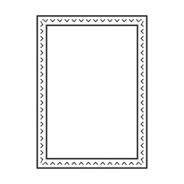 Modern Greek rectangle frame with arrow motif decorative pattern suitable f.. 库存插图