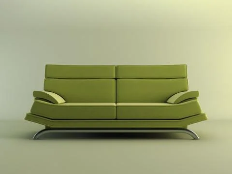 Modern green couch Stock-Illustration
