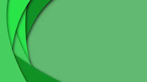 Modern green curve layers background Stock Illustration