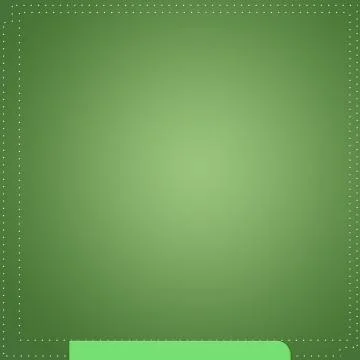 Modern Green Empty Background With White Dott Frame Template Illustrazione stock