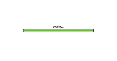 Modern green loading bar on white background Stock Illustration