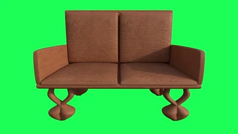Modern Green Screen Sofa Video stock 342833635