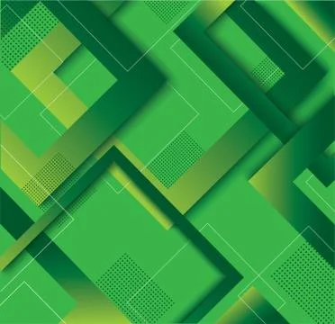 Modern green square gradient trendy background Stock Illustration