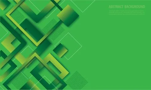 Modern green square gradient trendy background vector Illustrazione stock