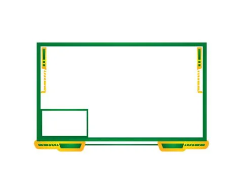 Modern green stream overlay template design concept Stock Illustration