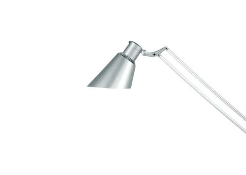 Modern grey lamp with clipping path. Stock Photos