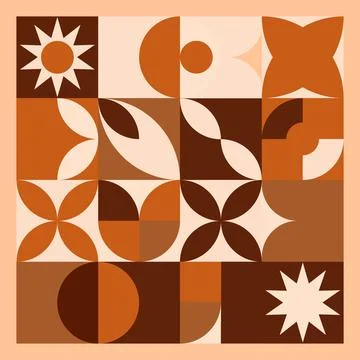 Modern grid geometric shapes, geometry grid pattern banner in Neo-Geo style Stock Illustration
