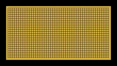 Modern grid pattern design with golden yellow and black lines on dark backg.. Stock Illustration