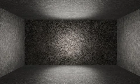 Modern grunge 3d wall and floor texture room interior Illustrazione stock