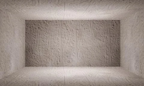Modern grunge 3d wall and floor texture room interior Illustrazione stock