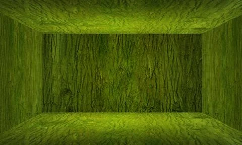 Modern grunge 3d wall and floor texture room interior Illustrazione stock