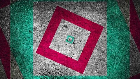 Modern grunge abstract background with rectangles, scratched surface, 3d render Stock Illustration