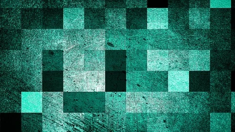 Modern grunge abstract background with squares, 3d render computer generated Stock Footage 111983736