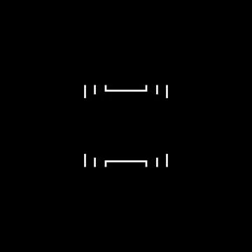 Modern GUI rectangle target, sight, HUD aim, cyberpunk aesthetics. Stock Illustration