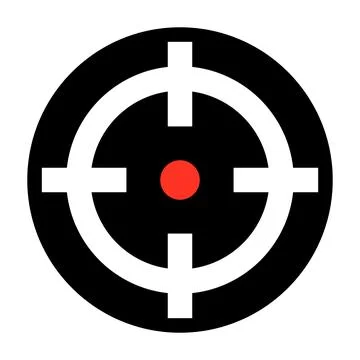 Modern gun sight icon. Aim icon. Vector. Stock Illustration